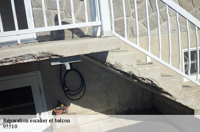 Réparation escalier et balcon  95510