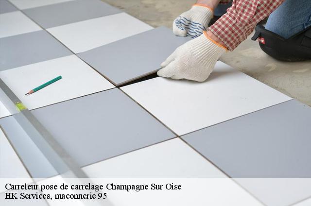 Carreleur pose de carrelage  champagne-sur-oise-95660 HK Services, maconnerie 95