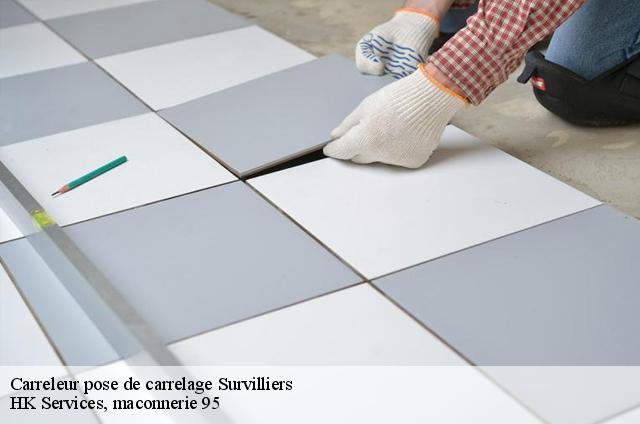 Carreleur pose de carrelage survilliers-95470 HK Services, maconnerie 95