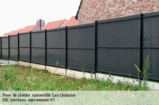 Pose de cloture  arnouville-les-gonesse-95400 HK Services, maconnerie 95