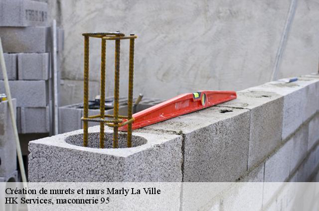 Création de murets et murs  marly-la-ville-95670 HK Services, maconnerie 95